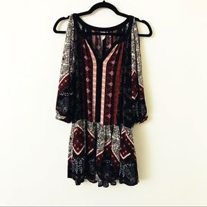 FREE PEOPLE Cold Shoulder Boho Top
